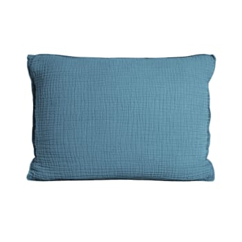 Simplement gaufré - Taie d'oreiller en gaze de coton 50x70cm Eau De Fonte
