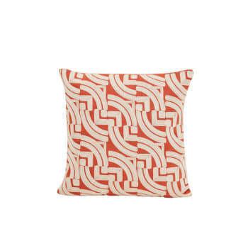 Housses De Coussin Velours Orange 40x40 Cm - Set De 2 - Pour Canapé Et Déco