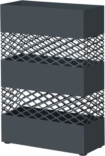 Portaombrelli In Metallo HomCom Con Vaschetta - Nero, Con 4 Ganci, Per Ingresso O Ufficio - Foto 2