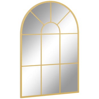 TheMIRRROR Specchio Da Parete In Vero Vetro 35x90 Cm - Cornice In Pino Nero, Realizzato In Germania - Posizionamento Orizzontale O Verticale, Ganci E Materiale Di Montaggio Inclusi