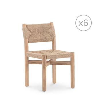 Set Di 6 Sedie Da Pranzo Moderne HOMMPA Boucle Bianche - Imbottite Con Schienale Curvo E Gambe In Metallo - 3