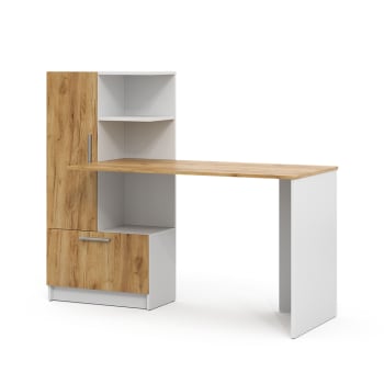 Bureau d'angle Robin Blanc 120x60cm Vicco | 425142196880603
