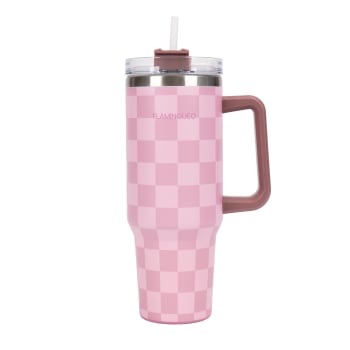 HNCY Tazza Termica da Viaggio con 2-in-1 Coperchio, 1180 ml Borraccia Termica, Bicchiere Termico con Cannuccia e Coperchio, Acciaio Inossidabile