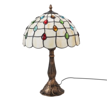 Lampe à Poser Home Sweet Home Banjo - Style Vintage Blanc - Avec 2 Ans De Garantie