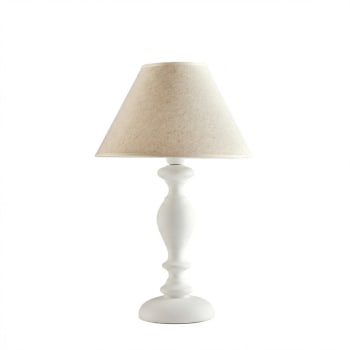 Lampada da tavolo Joel, altezza 17 cm, blu/bianco