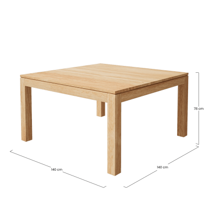 Table à Manger Carrée Extensible Alinea – Bois 140x140 Cm – Occasion