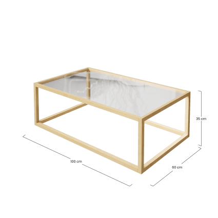 Furniture Limited - Tavolino da Salotto Rovere Sonoma 96x50x45cm