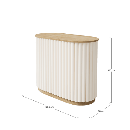 Bar bicolore avec rondins blancs