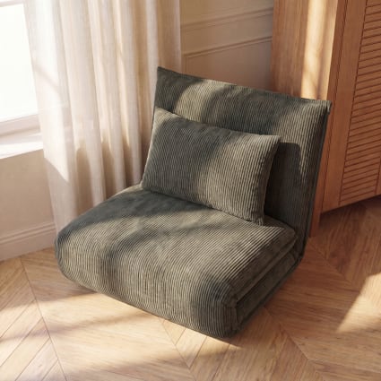 Grünes 1-Sitzer-Klick-Klack-Sofa Hallen