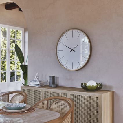 Il numero 1 del risparmio-OROLOGIO IN LEGNO HOME DA PARETE O TAVOLO 39 X 2 X 13H CM