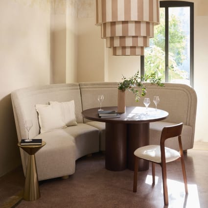 Tavolo Da Pranzo Rotondo In Rovere – 120 Cm, Design Scandinavo, Per 4-6 Persone