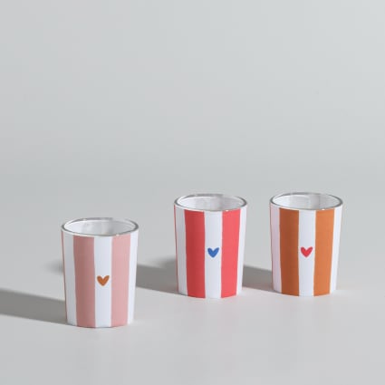 Set Di 3 Candele Profumate Alfie A Forma Di Coniglietto - Colore Rosa Chiaro, Profumo Violetta, Durata Fino A 25 Ore - 4