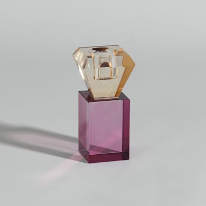 Bougeoir en verre Puddle Jaune - &klevering · Boutiques de musées