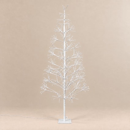 Künstlicher Weihnachtsbaum mit LED-Beleuchtung, H 150 cm