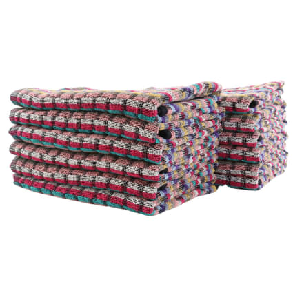 Lot de 12 torchons métis lin coton naturel BRASSERIE