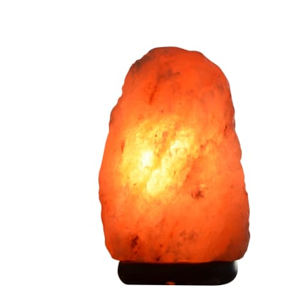 Lampada di cristallo di sale, Lampada di sale dell'Himalaya, Naturale e unica, Varie dimensioni trasversali e longitudinali, Un'elegante composizione fatta di sale dell'Himalaya (Bianco, 3-5kg