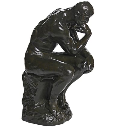 Figurine reproduction Le Penseur de Rodin H37cm RODIN | Maisons du