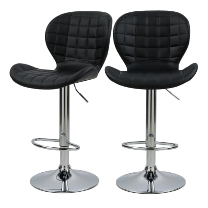 Furnhouse Ibbe Design Juego De 2 Marrón Taburete De Bar Sillas De