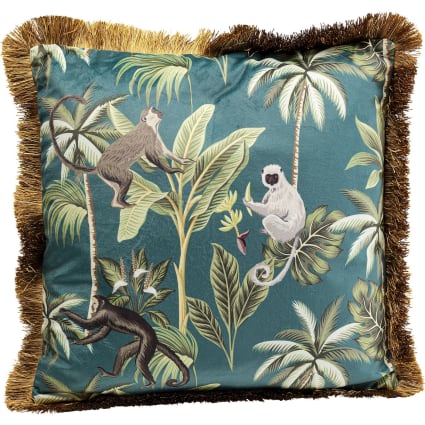 ABAKUHAUS Animal Set De 2 Fundas Para Cojín, Bosque De