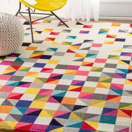 Quadratischer Teppich, für ein Wohnzimmer, 160x160 mehrfarbig Lyn6 boutik