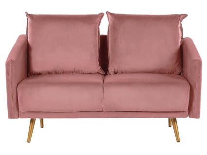 Divano Velluto Rosa posti Maura Maisons du Monde