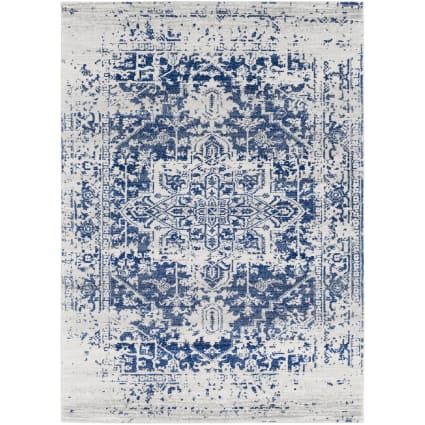 Tapis Oriental Vintage Overdyed – Bleu Turquoise, 216x140 Cm, Noué Main, Laine, Look Usé Moderne