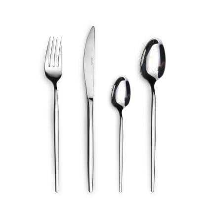 Moderno Set Di Posate Da 24 Pezzi, Nero: Per 6 Persone, Design Senza Tempo, Perfetto Per Cene E Uso Quotidiano - Elettronica, Tecnologia E Tendenze - Foto 2