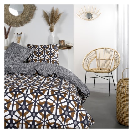 CÔTE DECO Parure De Lit 2 Personnes Avec Housse De Couette 220x240cm