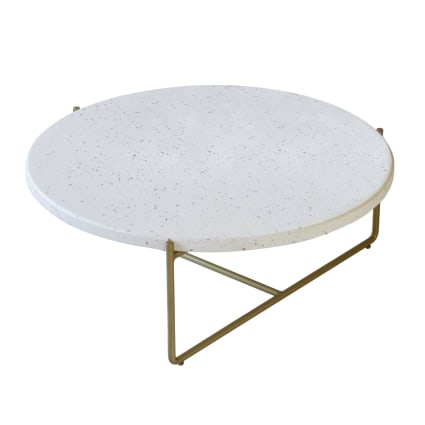 Table basse en terrazzo et métal confetti Anatole Maisons du Monde