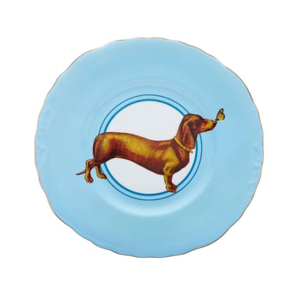 Tasse Orla Kiely OK626 Motif Teckel - Céramique 330ml - Lavable Lave-vaisselle Et Micro-ondes - Design Coloré