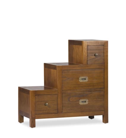 Comodino Alto Con Porte USB E Prese: Mobile Salvaspazio Con 5 Ripiani E 2 Cassetti. Perfetto Per Camera Da Letto, Soggiorno O Ufficio. Pratico, Stabile E Con Stazione Di Ricarica Integrata. (Marrone Rustico)