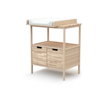 Fasciatoio AT4 Pirate 2 Ante: Mobile In Legno Bianco/Faggio, 79x65,5x94 Cm, Per Neonati Fino A 11 Kg - 2
