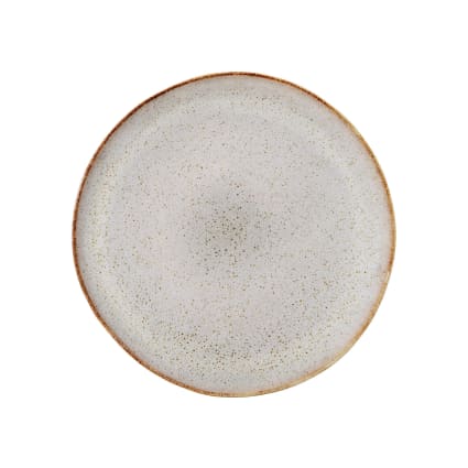 Teller aus Steingut, beige Sandrine