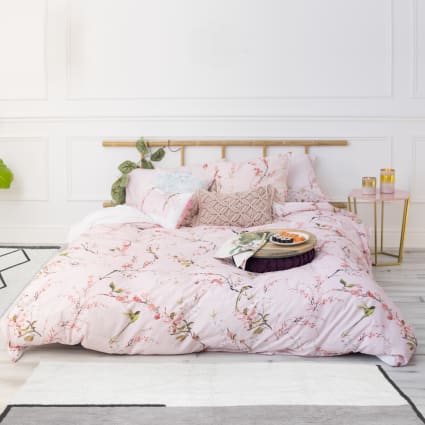 Bettbezug aus 100% Baumwolle 200x200 cm Chinoiserie rose