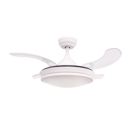 Ventilatore Da Soffitto Con Luce LED E27 12W 6000K – Bianco Freddo, 3 Velocità, Silenzioso, 15.5cm
