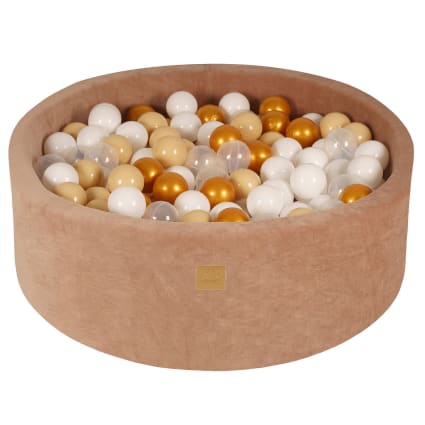 Piscine à balles 💛 Un espace de jeu sensoriel et évolutif, conçu pour accompagner les premières explorations de bébé en toute sécurité ✨ 🎈 40 balles légères et colorées : parfaites