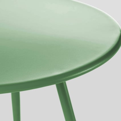 Runder Beistelltisch aus Metall 40 cm Grün Palavas