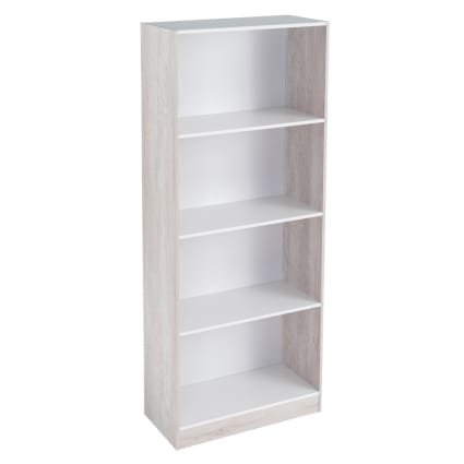 Estantería Tres Niveles Madera Con Estructura De Metal