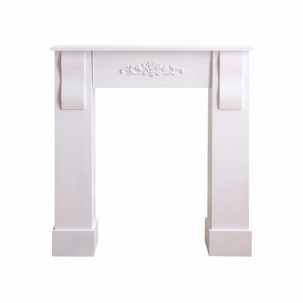 Manteau de cheminée - L 110 x H 88 x P 23 cm - Blanc - K.KOON France