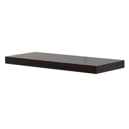 Set di 2 mensole da parete 60x25 cm in mdf marrone wenge Roma | Maisons du Monde