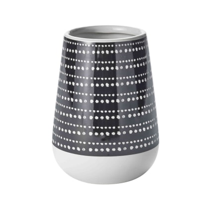 Porte brosse à dents à motifs en céramique noir Gotam Maisons du Monde — free download