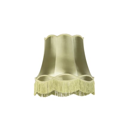 Abat-jour Conique Plissé ValueLights Vert - Tissu - Douille B22