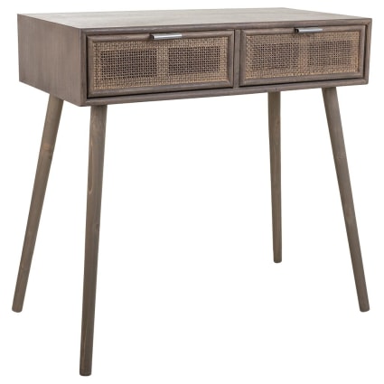Konsole aus Bambus mit 2 Schubladen, 80x42x79, grau Agni | Maisons du Monde