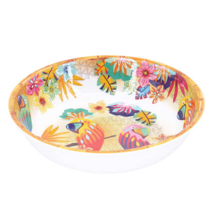 Assiette Creuse En Mélamine Vintage - Années 70 - Marque Plastorex - Occasion