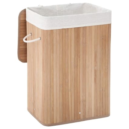 Faltbarer Wschekorb aus Bambus mit 3 Griffen L40 cm - Braun | Maisons du  Monde