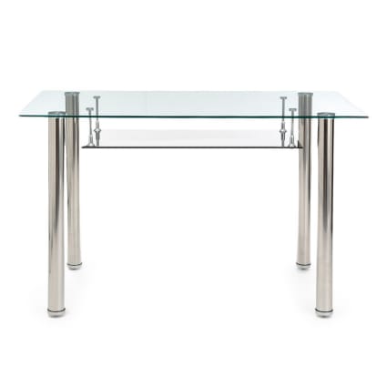 Scrivania in vetro temprato trasparente x x