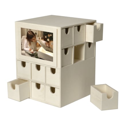 Calendrier De L'Avent à Remplir Sapin Festif Multicolore - Déco De Noël Pour La Maison