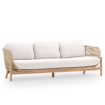 Canapé places bois et corde