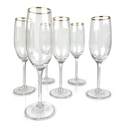 SECRET DE GOURMET Lot de 6 Verres à Eau Lena 38cl Transparent pas cher