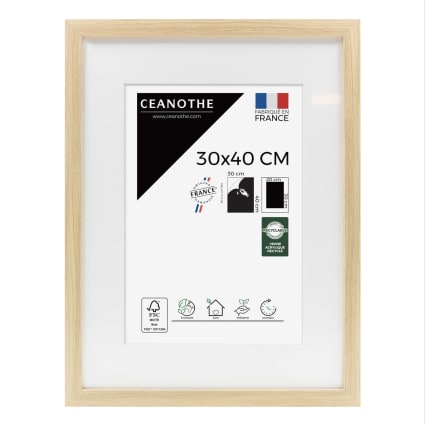 Mafagwre Cadre Photo 3D En Bois 30x40 Cm - Cadre Profond à Remplir Pour Objets Jusqu'à 5 Cm (Noir)